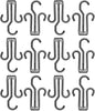 ARTIBETTER 25pcs Plastic Shoe Display Hooks Hanging Organizer for Drying Slippers and Shoes for Home and Mall Storage