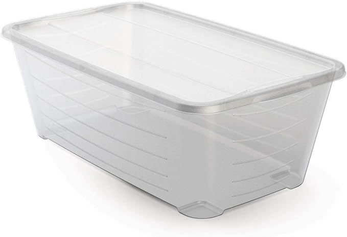 Life Story 6 Quart Rectangular Clear Plastic Protective Storage Shoe Box, 8 Pack