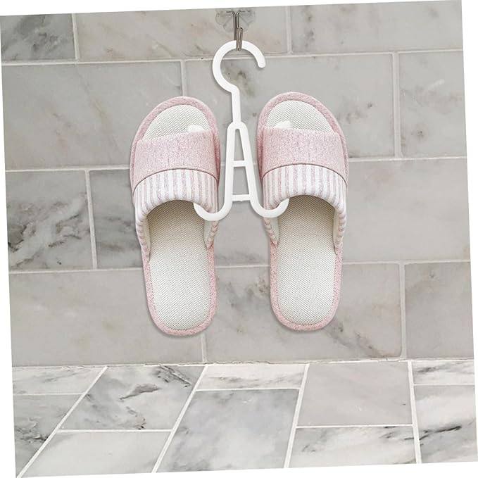 Ciieeo 20pcs Hanging Shoe Drying Rack with Large Hooks Multi-Functional Organizer for Slippers Sneakers and Heels Portable Space-Saving Shoe Hanger for Wardrobe Storage