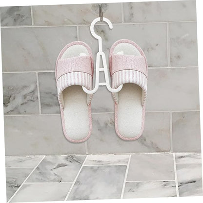 Ciieeo 20pcs Hanging Shoe Drying Rack with Large Hooks Multi-Functional Organizer for Slippers Sneakers and Heels Portable Space-Saving Shoe Hanger for Wardrobe Storage