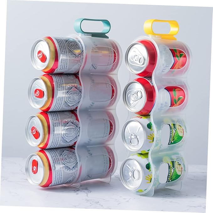3pcs Soda Can Organizer for Refrigerator Space-saving Drink Can Storage Box Multi-use for Fridge Organization Keeps Neat and Tidy