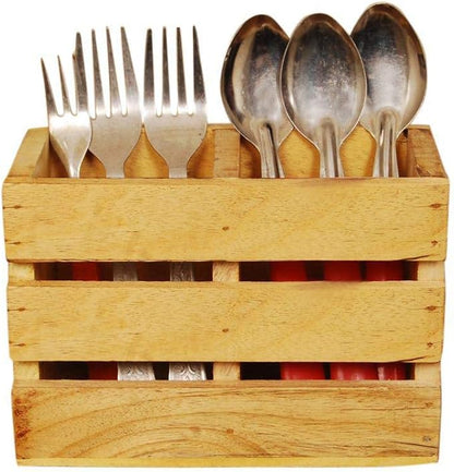 Wooden Cutlery Holder/Spoon Holder/Pen Stand/Spoon Stand