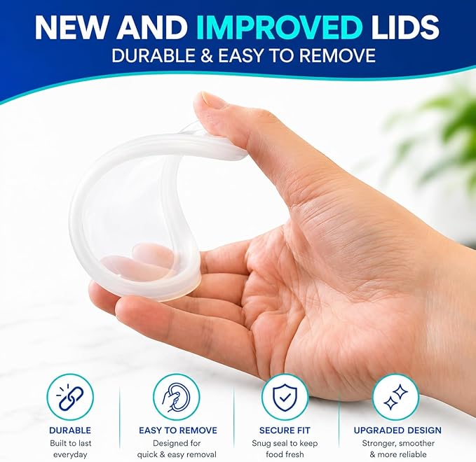 Healthy Packers Plastic Deli Containers with Lids (8oz 100 Sets) - Clear Plastic Containers with Airtight Lids - Great for Your Slime Kit, Food - BPA Free | Leakproof - Microwaveable & Freezer Safe