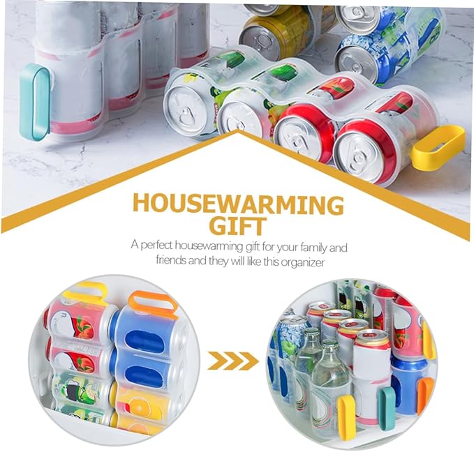 3pcs Soda Can Organizer Multi-use Beverage Storage Racks for Refrigerator Space-Saving Drink Dispenser for Kitchen and Pantry Organization