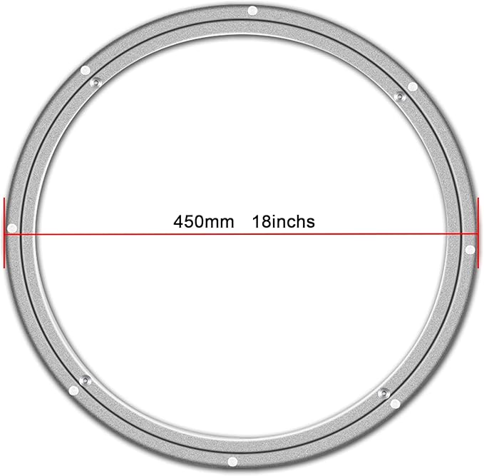 18 Inchs Lazy Susan Hardware Metal Rotating Turntable Bearings Swivel Plate Hardware for Dining-Table and Workbench …