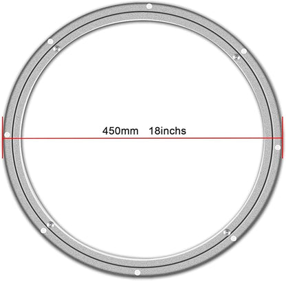 18 Inchs Lazy Susan Hardware Metal Rotating Turntable Bearings Swivel Plate Hardware for Dining-Table and Workbench …