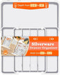 Silverware Organizer Expandable Utensil Drawer Organizer Adjustable Drawer Organizer, Flatware Cutlery Silverware Tray for Spoons Forks Knives Kitchen Organizers Storage (White)