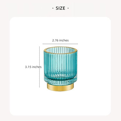 Makeup Brush Holder Organizer,Toothbrush Holders,Desk Pen Pencil Holder,Multifunctional Vintage Glass Brush Cup(A3-29-US)