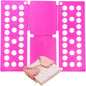 Toddler Shirt Folding Board (Ages 1–7) – Build Independence & Fine Motor Skills, Mini Kids Clothes Folding Board & Shirt Folder, Portable Laundry Organizer for Small Sizes (Magenta)