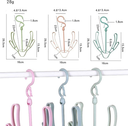 6Pcs Shoe Hanger, Hanging Shoe Organizer, Hanging Shoes Rack, Shoes Drying Rack Hanger Dry Organizer Hook Rotating Hangers for Drying