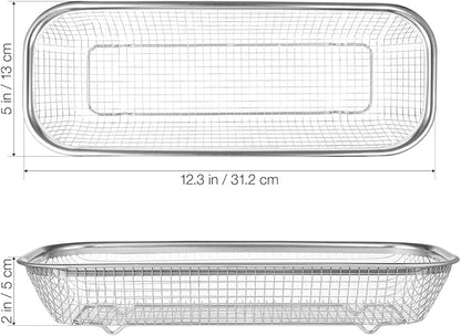 Cabilock Stainless Steel Utensil Drying Rack: Utensils Drawer Organizer - Dishwasher Silverware Drainer Basket, Chopsticks Spoons Forks Knifes Cutlery Storage for Kitchen Counter