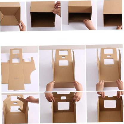 Cabilock Thickened Paper Drawer-type Shoe Storage Box for Women Stackable Organizer for High Heels and Accessories for Home Use and Closet Organization