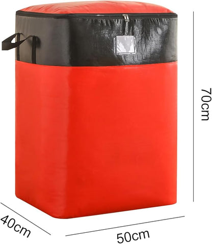 Upgrade Moving Bags Heavy Duty Extra Large,Heavy-Duty Storage Bags – Alternative to Moving Boxes, Plastic Storage Bins, Mattress Bags for Moving & College Essentials (red, 140L)
