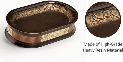 Zahari Home Zambia Stylish Soap Dish Modern Classic Luxury Decor Animal Print Western Design Bar Soap Holder