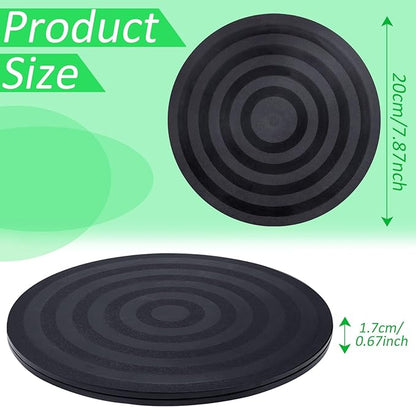 8 inch Turntable Rotating Caster Spinner Non Skid Lazy Susan Heavy Duty 360˚ Rotating Swivel Stand for Model Base/Potted Plants/TV/Monitors/Craft Paintings (1 PCS)