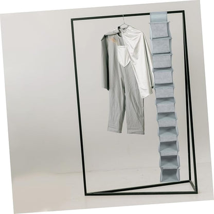 Multi-layer Foldable Shoe Organizer Pouch Portable Storage for Closet and Door Space-saving Hanging Design and Versatile Storage for Indoor and Outdoor Use