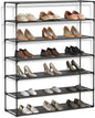 Jerry & Maggie Simple Trending 7 Tier Stackable Shoe Rack for Garage, Shoe Rack for Entrance Small Space for Dorm Shoe Racks, Over Door Shoe Rack, Kitchen Storage Shelves Solution