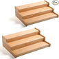 JinDoWin 2 Pack Cabinet Spice Rack Organizers - Enhanced Cabinet Spice Organizer, Practical Spice Rack Organizer for Cabinet and Efficient Cabinet Spice Organizer (2, 13 Inch)