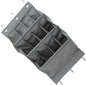 Garneck Multi-function Hanging Storage Pouch over Door Organizer with 12 Grey Pockets, Large Capacity Closet Hanging Bag for Dormitory and Home behind Door Storage