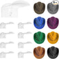 3.0 Inch Wall Hat Hooks (8 Pack) – Strong Adhesive Cowboy Hat Rack with Anti-Slip Teeth, Multi-Purpose Hook for Keys & Accessories, Minimalist Hat Organizer, Western Room Décor – Clear