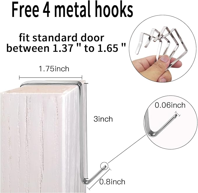 28 Large 1 Pack Transparent Pockets Over The Door Shoe Organizer Sturdy Hanging Shoe Rack for Door Closet Sneakers or Accessories, 4 hooks（Grey&Black）
