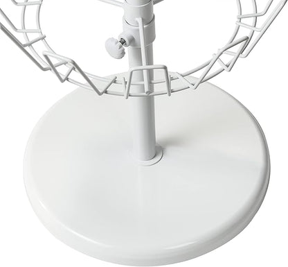 Honey-Can-Do SHO-01197 Shoe Tree with Spinning Handle, White, 4-Tier, 30 lbs