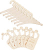 7 PCS Wooden Baby Hangers Set Wood Newborn Hanger with 7 PCS Baby Closet Dividers 9 Inch Non-Slip Coat Hangers Cute Toddler Kids Clothes Hanger for Kids Clothes Coats Suits Pants Jackets