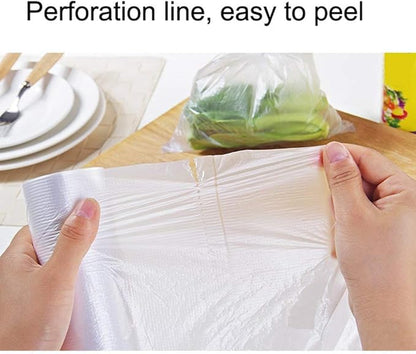 12 x 20 inches Plastic Produce Bag,2 rolls,350 Bags/Roll,Food Storage Bags,Clear Plastic Produce Bag,Suitable for Fruits, Vegetable, Bread,Food Storage