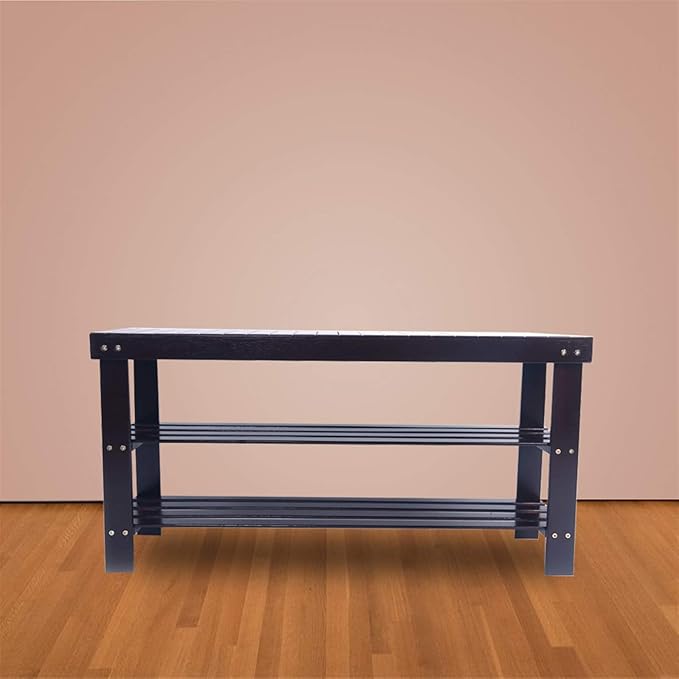 3 Tier Bamboo Shoe Racks,Narrow Vertical Shoes Rack,Freestanding Shoe Organizer Shelf,Shoe Racks Storage Organizer,with Shelves,for Closet, Entryway, Front Door Entrance, Bedroom, Hallway (Coffee)