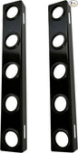 Landscape Hand Trailer Rack for Law Equipment, 5 Holes Hand Tool Storage Holder with Rubber Grommets and Mounting Hardware for Shovels, Rakes, Holes, Pickaxes and Other Straight Handel Tools