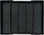 Utoplike Bamboo Drawer Organizer Kitchen Utensils, Adjustable Black Silverware Holder and Cutlery Tray Organiser, Expandable Drawer Divider for Flatware, Knives in Kitchen, Bedroom, Living Room