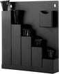 Cable Tie Holder, Wall-Mounted Storage Rack with 250 Pcs Zip Ties, Metal Wall Storage Organizer for Garage, Shed, Workshop, Tool Cart