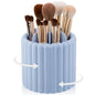 Anyoifax 360 Rotating Makeup Brush Holder 7 Slots Make Up Brush Organizer Removable Spinning Cosmetic Brushes Storage Pen Holder for Vanity, Dresser, Desk, Blue