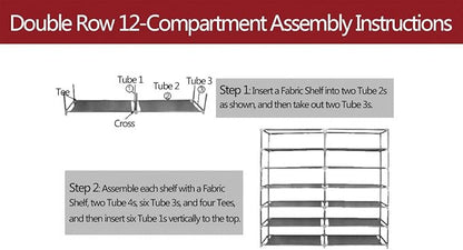 Closet Shoe Organizers and Storage, Shoes Stand, Sneaker Shelves, Zapatero Organizador, Shoe Rack with Covers, Shoes Rack Organizer