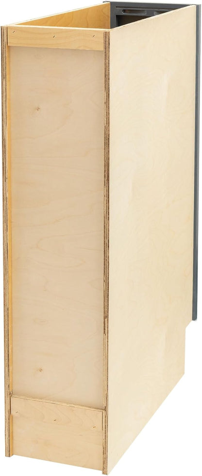 Quicklock RTA (Ready-to-Assemble) | Base Kitchen Cabinets - Shaker Style | Made in America (Needlepoint Navy, 9" Wx34.5 Hx24 D Base)