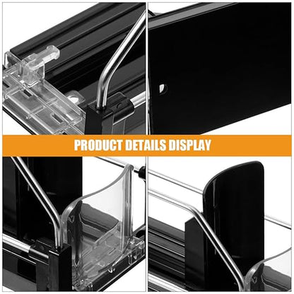 2pcs Automatic Pusher Soda Dispenser Refrigerator Drink Organizer for Cans Smooth Finish Easy to Install Suitable for Soda and Beer Compact Design for Fridge and Pantry