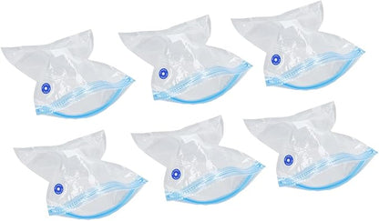 6PCS 26 * 28CM Vacuum Storage Bags Space Saver Sealed Reusable Vacuum Sealed Compressed Space Saver Bags for Food Clothing