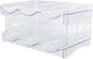 Pilipane Stackable Water Bottle Organizer Double Layer Transparent Plastic Desktop Cup Storage Rack for Kitchen Cabinet Space Saving Durable Stylish Functional (3 Bottles Per Shelf)