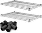 2 Pack Chrome Additional Wire Shelf for 18" x 30" Shelving Units, Replacement Shelves for Wire Rack