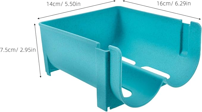 Stackable Soda Can Organizer for Refrigerator, 2pcs Blue Beverage Storage Rack with Convenient Opening for Fridge and Pantry
