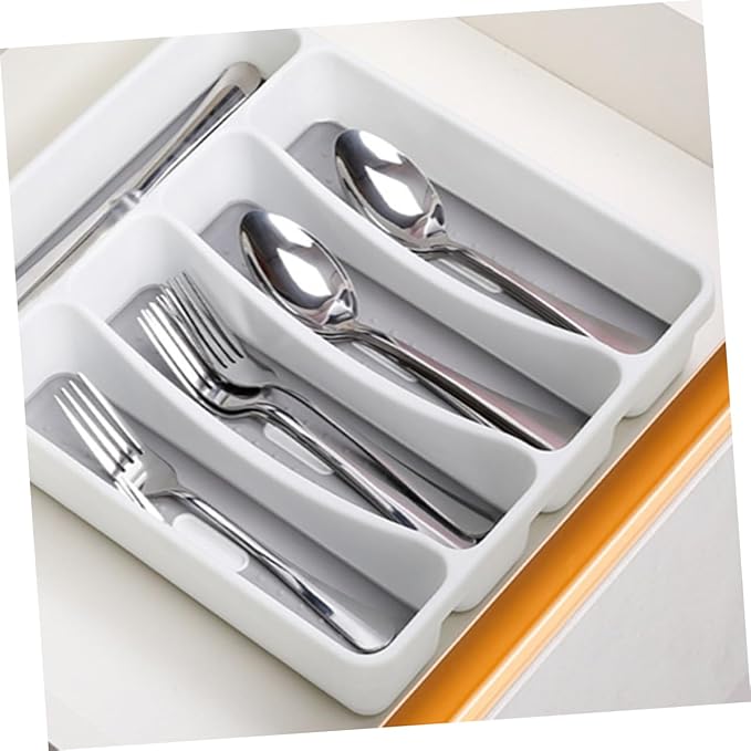 Mikinona 1pc Cutlery Storage Organizer Multi-divided Fork Spoon Tray for Kitchen Drawer Storage to Organize Utensils and Items