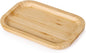 Bamboo Vanity Tray, Bathroom Counter Tray, Toilet Paper Basket Storage for Toilet Tank, Bathroom, Kitchen Counter 7.8 x 5.1 x 0.8 inch