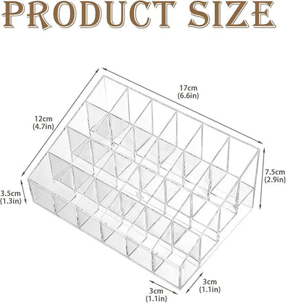 2Pack Essential Oil Holder,24Slots Plastics Essential Oil Storage,for Bottles Perfumes and Nail Polish Shelf,Essential Oil Organizer,Makeup Storage Rack