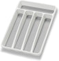 Loyareal Silverware Organizer Utenisl Organizer Holder Kitchen Drawer Organizer Plastic Silverware Tray for Drawer Flatware Organizer 5 Compartment White