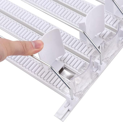 Refrigerator Beverage Storage Box Automatic Beverage Pusher Soda Can Dispenser Refrigerator Storage Box Automatic Pusher Glide Drink Organizer for Kitchen(#3)