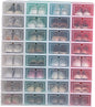 PRETYZOOM 6PCS Transparent Stackable Shoe Boxes S Thickened Plastic Shoe Containers with Door for Sneaker Storage and Closet Organization Green Storage Bins