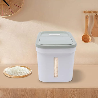22lbs Rice Dispenser Large Rice Cereal Storage Container Airtight Flour Grain Storage Bucket Food Flour Storage Bins Grain Storage Container for Rice, Beans, Grains, Cereal Dry Food