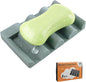 Silicone Soap Dish,Self Draining Soap Holder Perfect for Shower,Bathroom Sink,Kitchen Sink & Travel,Non-Slip Bar Soap Holder Extend Soap Life,Keep Soap Bars Dry & Easy Cleaning Green-1Pcs