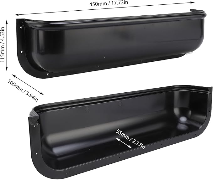 Diydeg RV Door Organizer, 450x100x115mm Wall Hanging Storage Bag, Door Seasoning Rack ABS Hanging Rack for Kitchen, Pantry, Cabinet, Side Door Storage Containers