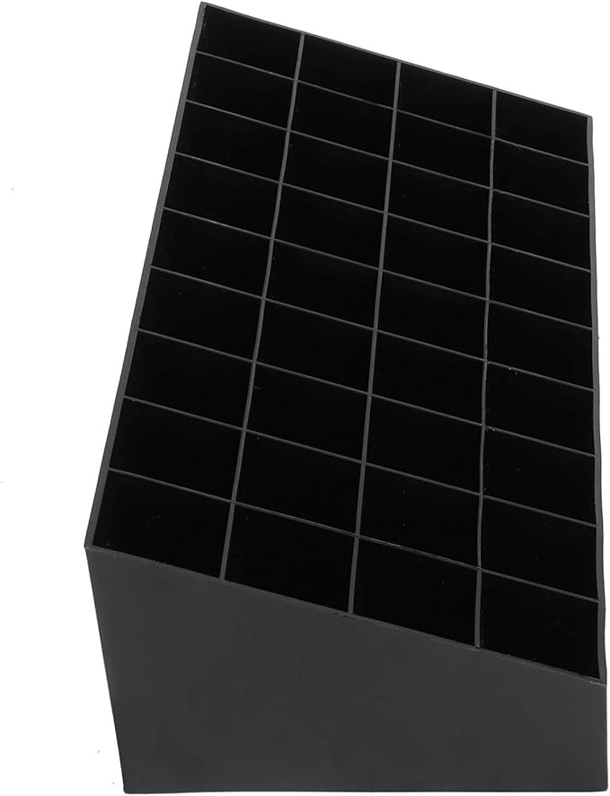 Lipstick Holder Organizer, 36 Grids Lipstick Makeup Organizer Lipstick Case Display Stand Makeup Organizer Storage Box(Black)